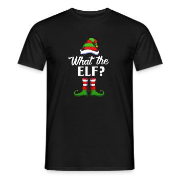 Elfe Elf Weihnachtsgeschenk - Männer T-Shirt - Schwarz - Vorne - AI Model Male 178 light (178cm)