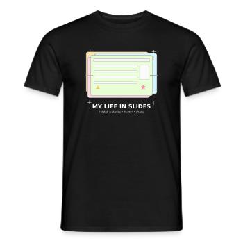 Mein Leben in Folien - Männer T-Shirt - Schwarz - Vorne - AI Model Male 178 light (178cm)