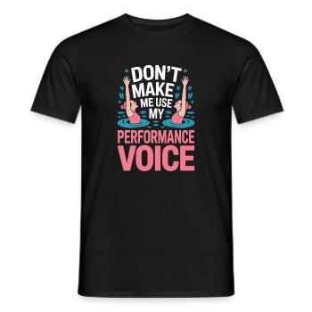 Natation synchronisée Natation artistique Sports nautiques - T-shirt homme - noir - Devant - AI Model Male 178 light (178cm)