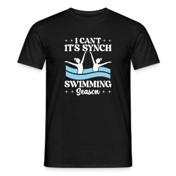 Synchronschwimmen Kunstschwimmen Wassersport - Männer T-Shirt - Schwarz - Vorne - AI Model Male 178 light (178cm)