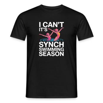 Synchronschwimmen Kunstschwimmen Wassersport - Männer T-Shirt - Schwarz - Vorne - AI Model Male 178 light (178cm)