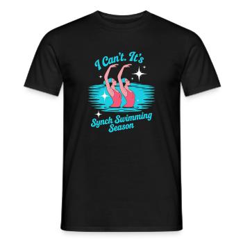 Synchronized swimming Artistic swimming Water sports - Men's T-Shirt - black - Front - AI Model Male 178 light (178cm)