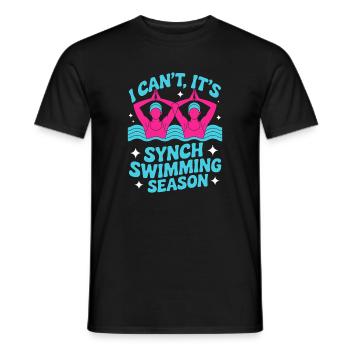 Synchronschwimmen Kunstschwimmen Wassersport - Männer T-Shirt - Schwarz - Vorne - AI Model Male 178 light (178cm)