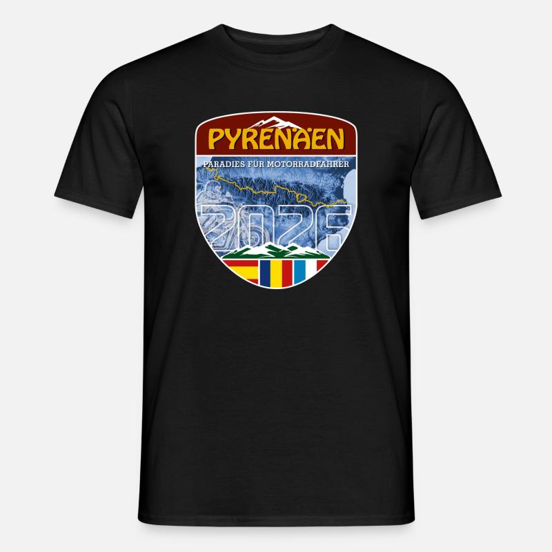 Pyrenäen 2026 | DE | Sticker - Männer T-Shirt - Schwarz