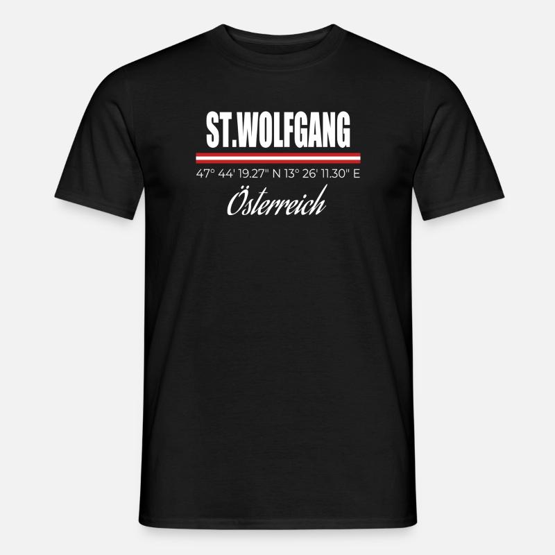 St. Wolfgang - Männer T-Shirt - Schwarz