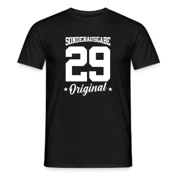 29 Geburtstag - Männer T-Shirt - Schwarz - Vorne - AI Model Male 178 light (178cm)