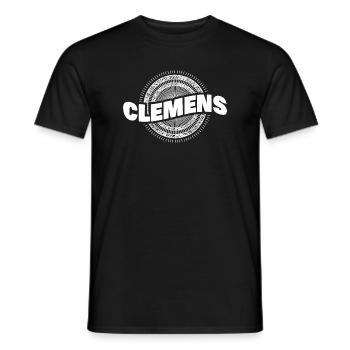 Clemens as a gift idea - Men's T-Shirt - black - Front - AI Model Male 178 light (178cm)