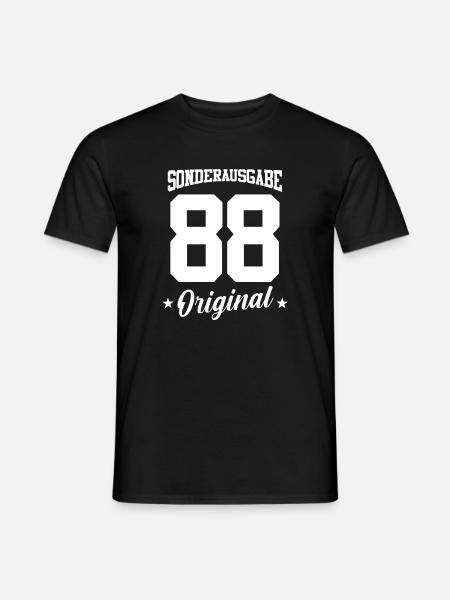 88 Birthday - Men's T-Shirt - black