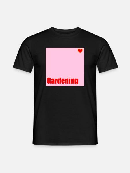 Gartenarbeit Liebe Garten - Männer T-Shirt - Schwarz