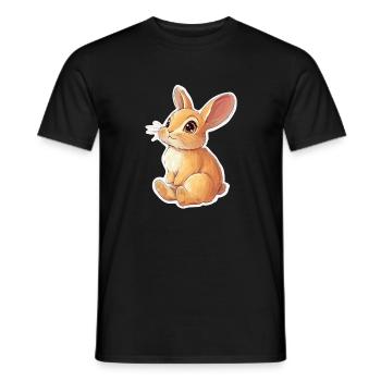 Lièvre - T-shirt homme - noir - Devant - AI Model Male 178 light (178cm)