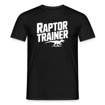 Raptor Trainer - Men's T-Shirt - black - Front - AI Model Male 178 light (178cm)