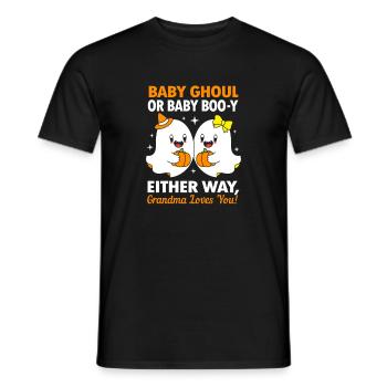 Gender Reveal Halloween Babyshower - Männer T-Shirt - Schwarz - Vorne - AI Model Male 178 light (178cm)