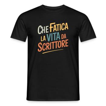 Was für ein Kampf das Leben eines Schriftstellers Das Leben des Schriftstellers - Männer T-Shirt - Schwarz - Vorne - AI Model Male 178 light (178cm)