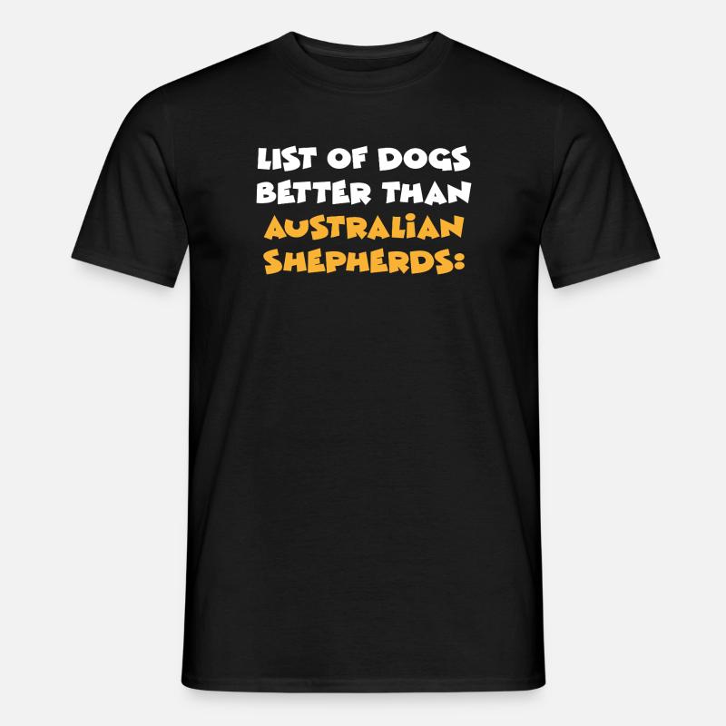 Australian Shepherd - Männer T-Shirt - Schwarz