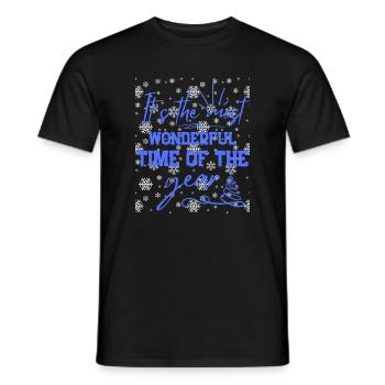Festliche Weihnachtsstimmung - Männer T-Shirt - Schwarz - Vorne - AI Model Male 178 light (178cm)