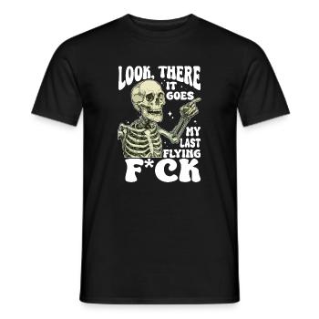 Halloween Squelette Volant F*ck - T-shirt homme - noir - Devant - AI Model Male 178 light (178cm)