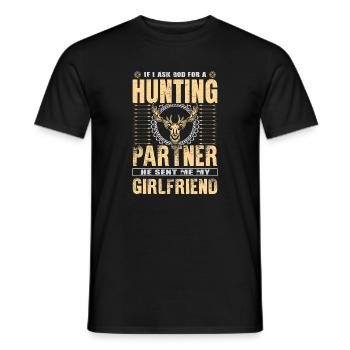 Cadeaux de chasseur Chasse Chasse Examen de chasseur - T-shirt homme - noir - Devant - AI Model Male 178 light (178cm)