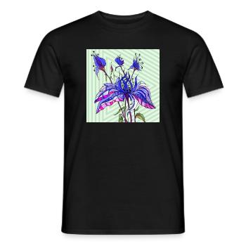 Blumen - Männer T-Shirt - Schwarz - Vorne - AI Model Male 178 light (178cm)