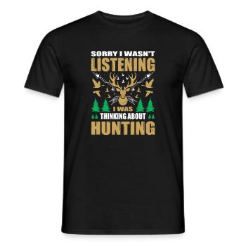 Cadeaux de chasseur Chasse Chasse Examen de chasseur - T-shirt homme - noir - Devant - AI Model Male 178 light (178cm)