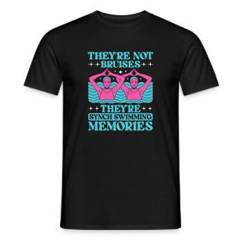 Synchronized swimming Artistic swimming Water sports - Men's T-Shirt - black - Front - AI Model Male 178 light (178cm)