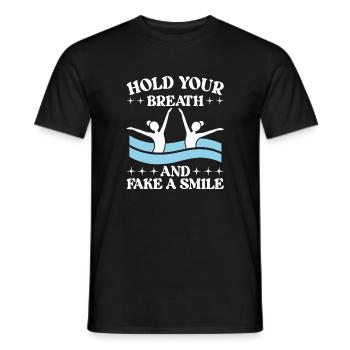 Natation synchronisée Natation artistique Sports nautiques - T-shirt homme - noir - Devant - AI Model Male 178 light (178cm)