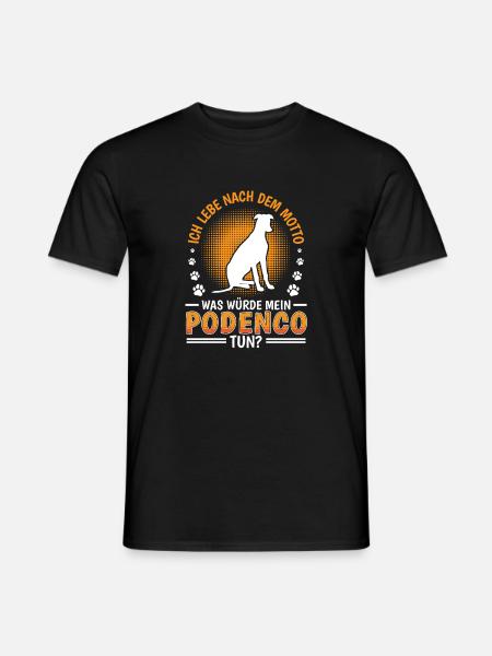 What would Podenco do Spanish Greyhound - Men's T-Shirt - black