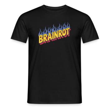 Brainrot - Lustige Memes - Männer T-Shirt - Schwarz - Vorne - AI Model Male 178 light (178cm)