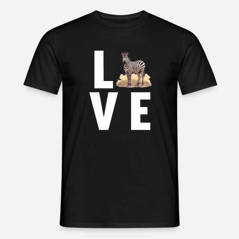 Zebras Zebra - Männer T-Shirt - Schwarz