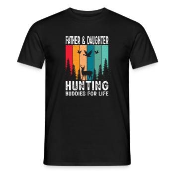 Cadeau de chasseur Chasse Examen de chasseur - T-shirt homme - noir - Devant - AI Model Male 178 light (178cm)