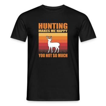 Cadeaux de chasseur Chasse Chasse Examen de chasseur - T-shirt homme - noir - Devant - AI Model Male 178 light (178cm)