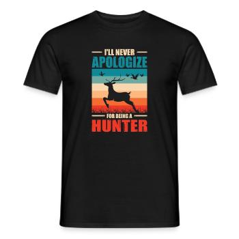 Cadeau de chasseur Chasse Examen de chasseur - T-shirt homme - noir - Devant - AI Model Male 178 light (178cm)