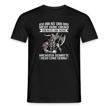 Wikinger Nordische Mythologie Götter - Männer T-Shirt - Schwarz - Vorne - AI Model Male 178 light (178cm)