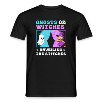 Halloween Gender Reveal - Men's T-Shirt - black - Front - AI Model Male 178 light (178cm)