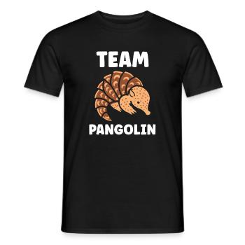 Pangolin Cartoon Team - Men's T-Shirt - black - Front - AI Model Male 178 light (178cm)