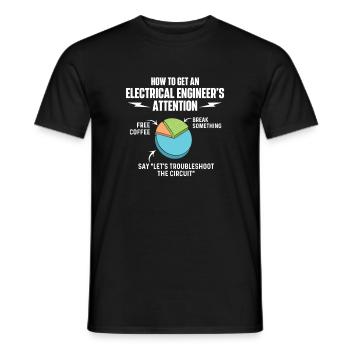 Dépannage du circuit de café Break Something Free - T-shirt homme - noir - Devant - AI Model Male 178 light (178cm)