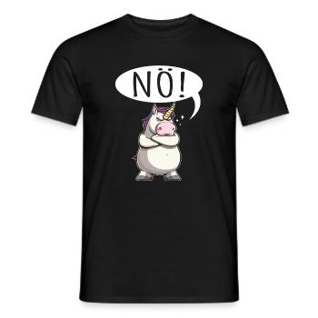 Einhorn Nö pummelig - Männer T-Shirt - Schwarz - Vorne - AI Model Male 178 light (178cm)