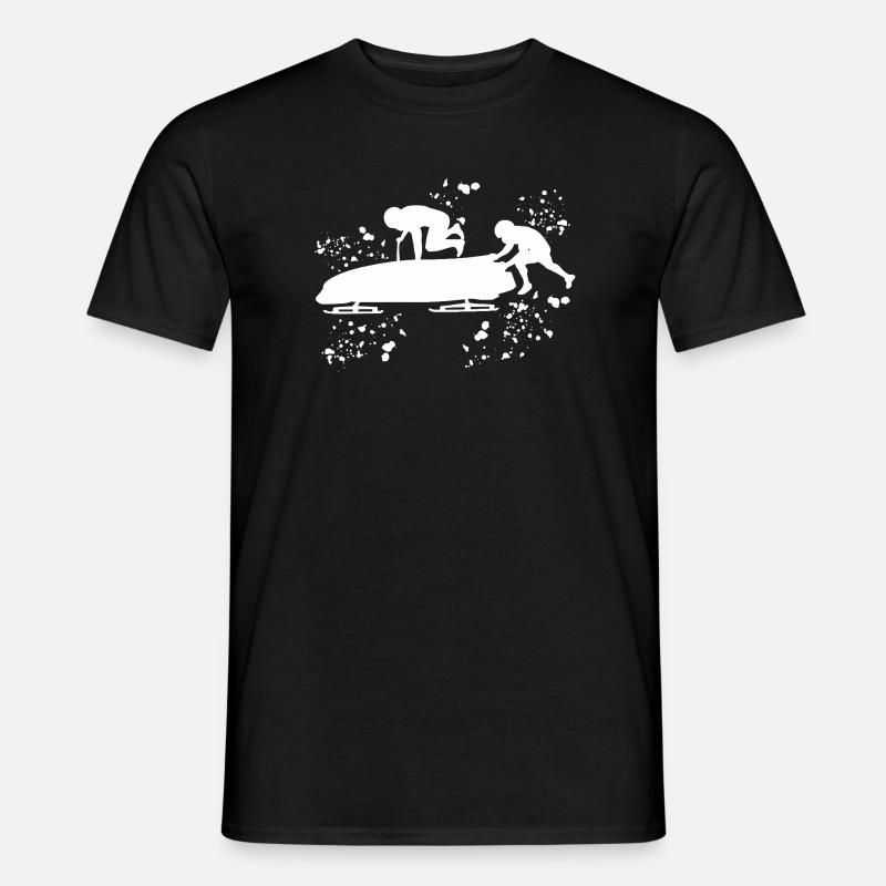 Bob Team Anschieber Bob - Männer T-Shirt - Schwarz