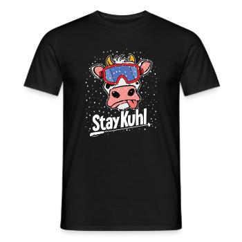 Stay_Kuhl_big - T-shirt homme - noir - Devant - AI Model Male 178 light (178cm)