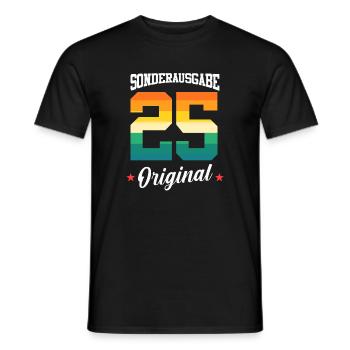 25 Anniversaire - T-shirt homme - noir - Devant - AI Model Male 178 light (178cm)