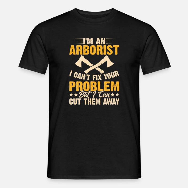 Lustige Holzarbeiter Waldarbeiter Geschenk - Männer T-Shirt - Schwarz