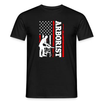 Funny Woodworker Woodworker Gift - Men's T-Shirt - black - Front - AI Model Male 178 light (178cm)