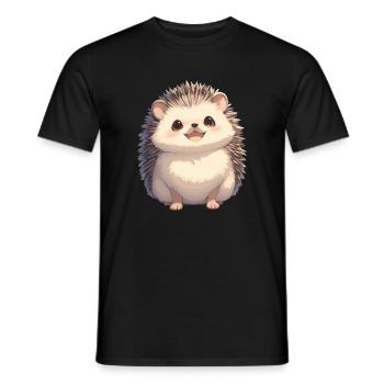 Igel - Männer T-Shirt - Schwarz - Vorne - AI Model Male 178 light (178cm)