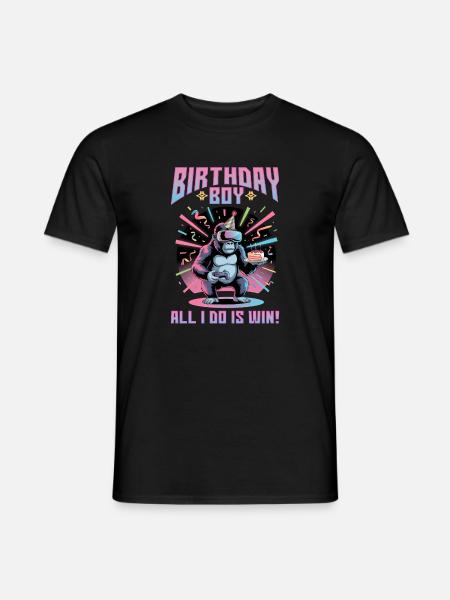 Birthday Gamer VR - Men's T-Shirt - black