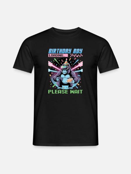 Birthday Gamer VR - Männer T-Shirt - Schwarz