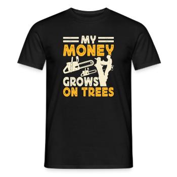 Funny Woodworker Woodworker Gift - Men's T-Shirt - black - Front - AI Model Male 178 light (178cm)