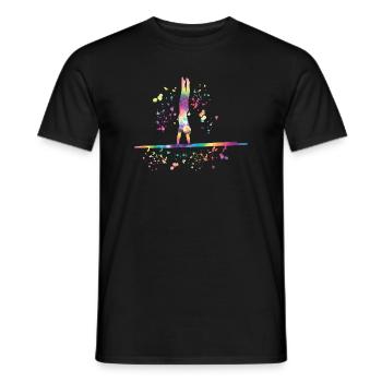 Turner Barren Kunstturnen - Männer T-Shirt - Schwarz - Vorne - AI Model Male 178 light (178cm)