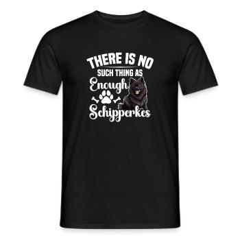 Il n’y a pas assez de Schipperkes - T-shirt homme - noir - Devant - AI Model Male 178 light (178cm)