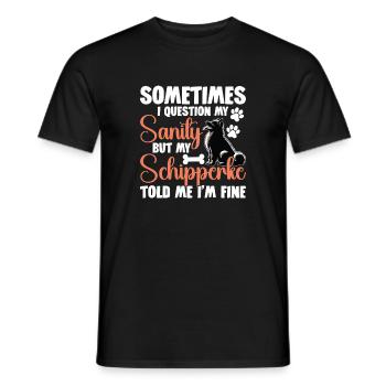 Ich Würde Sie Vor Zombies Drängen, Um Meinen Sc - Männer T-Shirt - Schwarz - Vorne - AI Model Male 178 light (178cm)