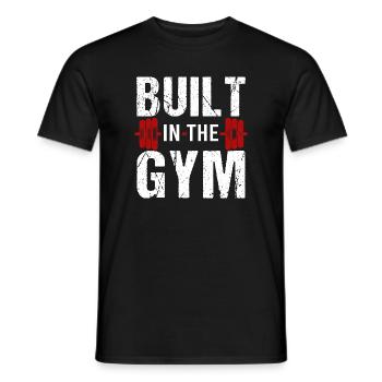 Bodybuilding Fitness Vintage Gym Idrottare Träning - T-shirt herr - svart - Fram - AI Model Male 178 light (178cm)