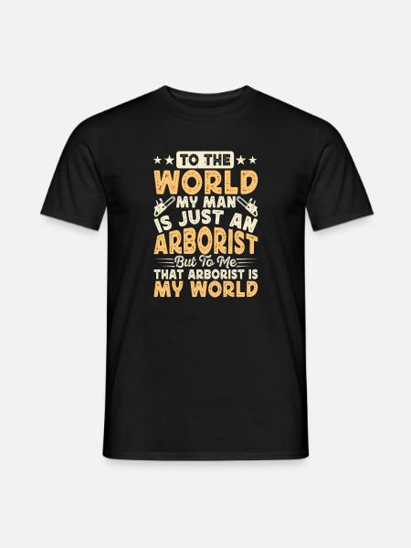 Baumpfleger Holzarbeiter Waldarbeiter Geschenk - Männer T-Shirt - Schwarz